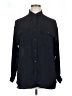 Uniqlo 100% Polyester Solid Black Long Sleeve Blouse Size XL - photo 1