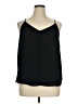 Ann Taylor LOFT 100% Polyester Black Sleeveless Blouse Size XL - photo 1