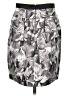 BCBGMAXAZRIA Graphic Gray Casual Skirt Size 4 - photo 2