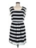 Maurices 100% Polyester Stripes Gray Casual Dress Size M - photo 1