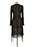 ALLSAINTS 100% Polyester Paisley Black Cocktail Dress Size 10 - photo 2