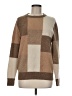 J.Crew Checkered-gingham Tan Wool Pullover Sweater Size M - photo 1