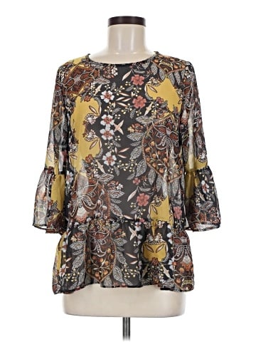 Wrangler Jeans Co 3/4 Sleeve Blouse (view 1)