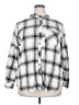 Gap 100% Cotton Plaid Silver Long Sleeve Button-Down Shirt Size XXL - photo 1