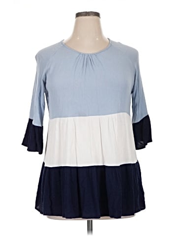 Indigo Soul 3/4 Sleeve Blouse (view 1)