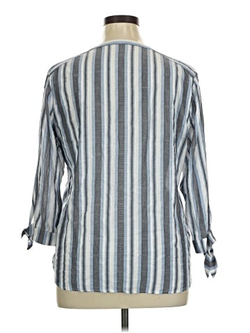 Anne Klein 3/4 Sleeve Button-Down Shirt (view 2)