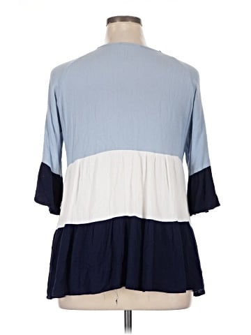 Indigo Soul 3/4 Sleeve Blouse (view 2)