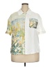 Assorted Brands Color Block Ivory Short Sleeve Blouse Size XXL - photo 1