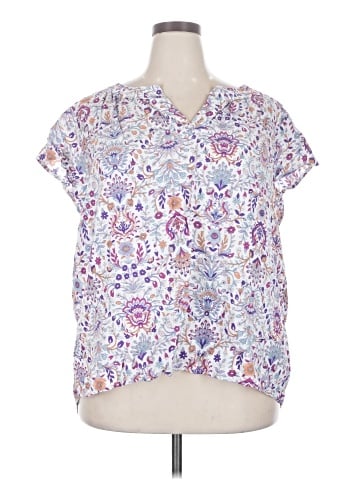 St. John's Bay Short Sleeve Blouse (view 1)