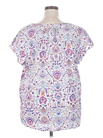 St. John's Bay Short Sleeve Blouse (view 2)