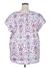 St. John's Bay Paisley White Short Sleeve Blouse Size 2X - photo 2
