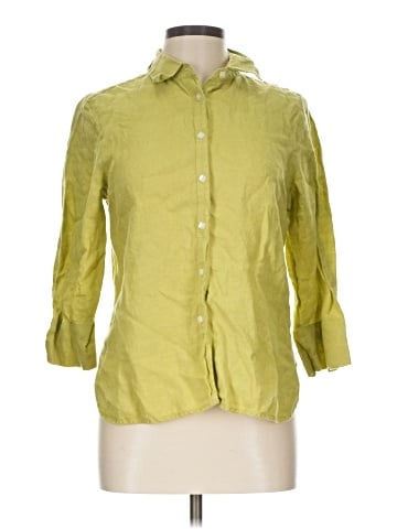 Talbots 3/4 Sleeve Button-Down Shirt (view 1)