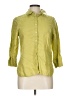 Talbots 100% Linen Green 3/4 Sleeve Button-Down Shirt Size 10 - photo 1