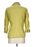 Talbots 100% Linen Green 3/4 Sleeve Button-Down Shirt Size 10 - photo 2