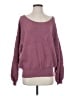 Free People Solid Purple Pullover Sweater Size S - photo 1