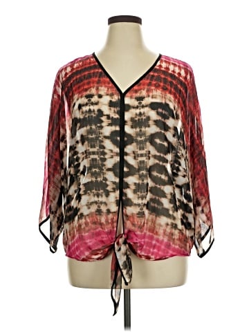 Blue Station 3/4 Sleeve Blouse (view 1)