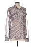 Liz Claiborne 100% Polyester Floral Ivory Long Sleeve Blouse Size L - photo 1