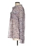 Liz Claiborne 100% Polyester Floral Ivory Long Sleeve Blouse Size L - photo 5