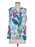 Violet & Claire 100% Polyester Teal Sleeveless Blouse Size M - photo 1