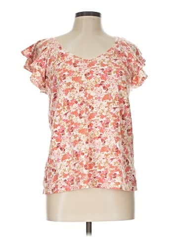 LC Lauren Conrad Short Sleeve Blouse (view 1)