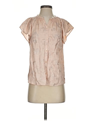 Rebecca Taylor Short Sleeve Silk Top (view 1)