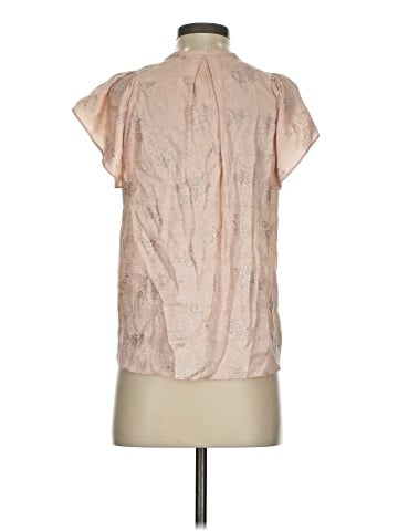 Rebecca Taylor Short Sleeve Silk Top (view 2)