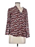 A'gaci 100% Polyester Orange 3/4 Sleeve Blouse Size M - photo 1