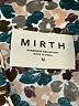 Mirth 100% Silk Floral Ivory 3/4 Sleeve Silk Top Size M - photo 4