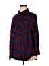 Isabel Maternity 100% Rayon Plaid Red Long Sleeve Button-Down Shirt Size XXL Maternity - photo 1
