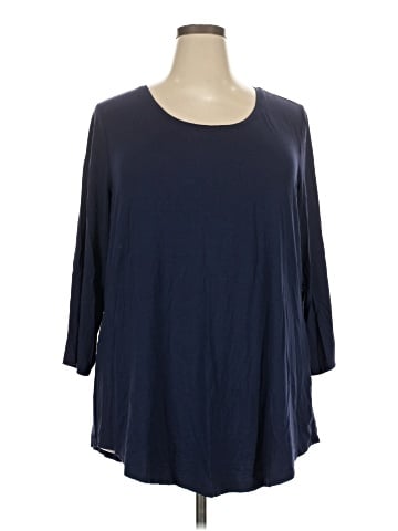 JM Collection 3/4 Sleeve T-Shirt (view 1)