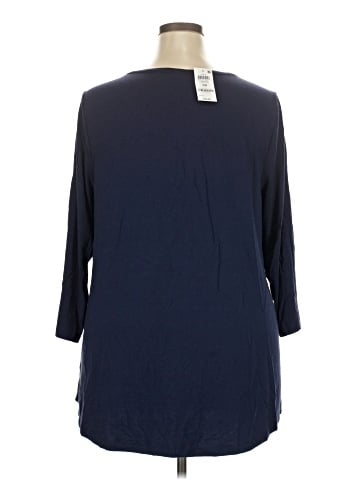 JM Collection 3/4 Sleeve T-Shirt (view 2)