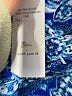 Parker 100% Polyester Paisley Blue Cocktail Dress Size L - photo 7