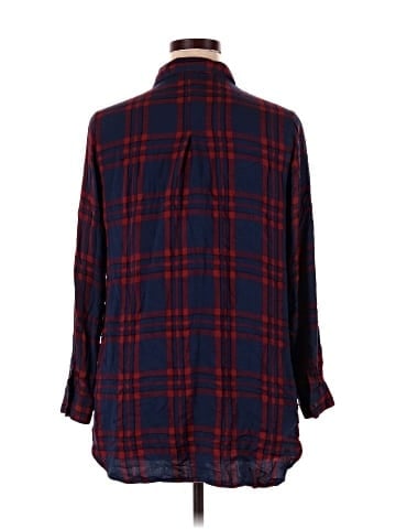 Isabel Maternity Long Sleeve Button-Down Shirt (view 2)