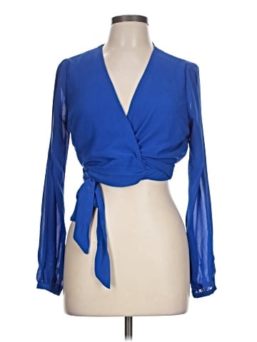Papaya Long Sleeve Blouse (view 1)