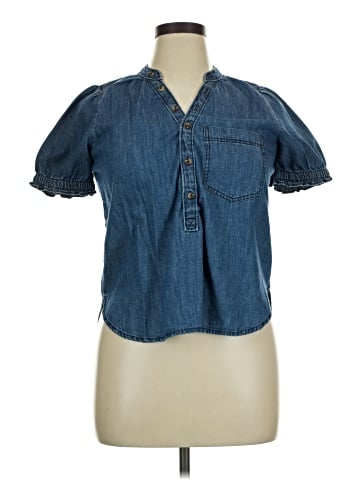 Pilcro Short Sleeve Blouse (view 1)