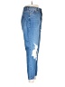Topshop 100% Cotton Graphic Blue Jeans Size 30 waist - photo 4