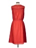 Ann Taylor LOFT 100% Polyester Solid Red Casual Dress Size 10 - photo 2