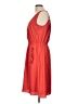 Ann Taylor LOFT 100% Polyester Solid Red Casual Dress Size 10 - photo 5