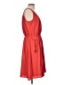 Ann Taylor LOFT 100% Polyester Solid Red Casual Dress Size 10 - photo 4