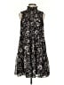 Taylor 100% Polyester Paisley Black Casual Dress Size S - photo 1