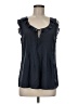Theory 100% Silk Blue Sleeveless Silk Top Size M - photo 1