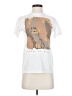 Modern Lux Print White Short Sleeve T-Shirt Size XXS - photo 1