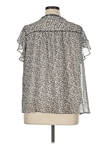 LC Lauren Conrad Short Sleeve Blouse (view 2)
