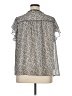 LC Lauren Conrad 100% Polyester Gray Short Sleeve Blouse Size 1X - photo 2