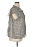 LC Lauren Conrad 100% Polyester Gray Short Sleeve Blouse Size 1X - photo 4