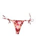 Unbranded Floral Red Swimsuit Bottoms Size M - photo 2