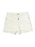 J.Crew Solid Ivory Denim Shorts Size 26 waist - photo 1