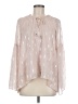 Jennifer Lopez 100% Polyester Pink Long Sleeve Blouse Size M - photo 1