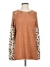 AndTheWhy Brown Long Sleeve T-Shirt Size S - photo 1