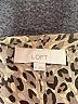 Ann Taylor LOFT 100% Polyester Animal Print Tan 3/4 Sleeve Blouse Size M - photo 7